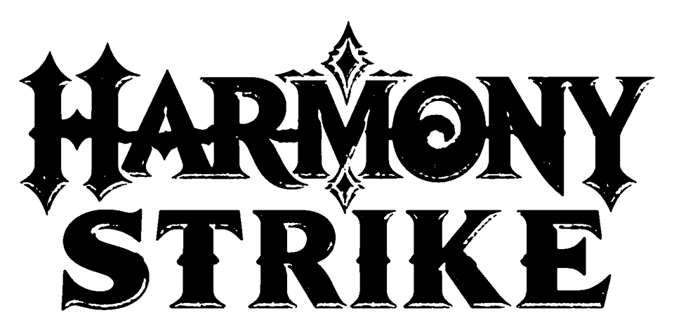 Harmony Strike logo, one colour black
