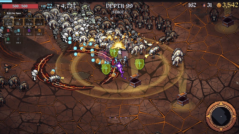 The party holding a ring of enemies in Ashen Halls